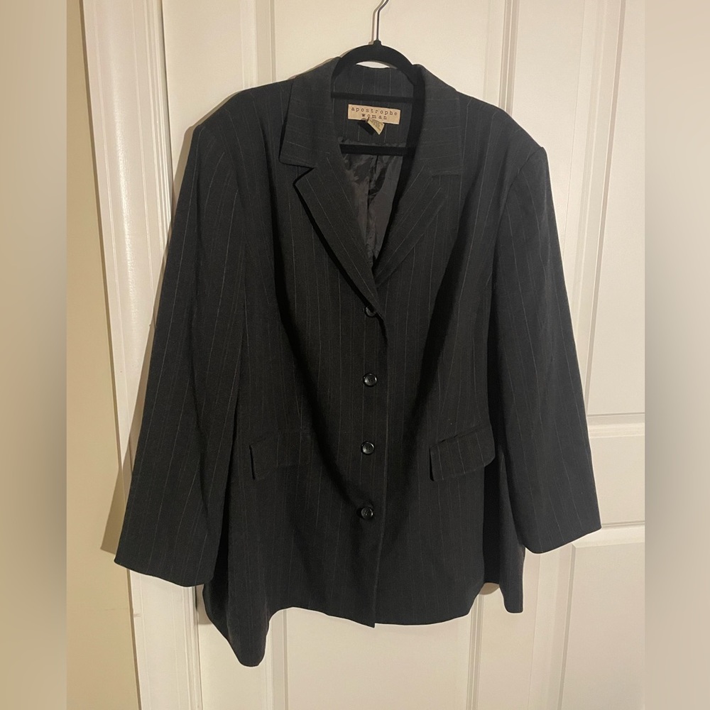 Apostrophe Woman Pinstriped Blazer